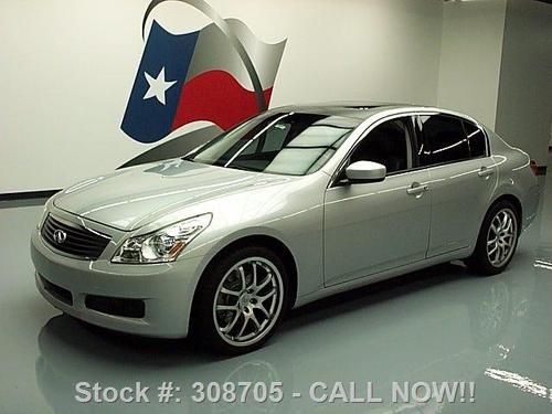 2009 infiniti g37 sedan auto leather sunroof 19's 49k texas direct auto