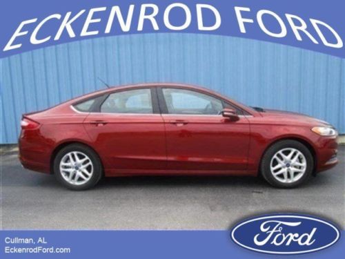 2014 used ford fusion sedan red sunset 4 cylinder se