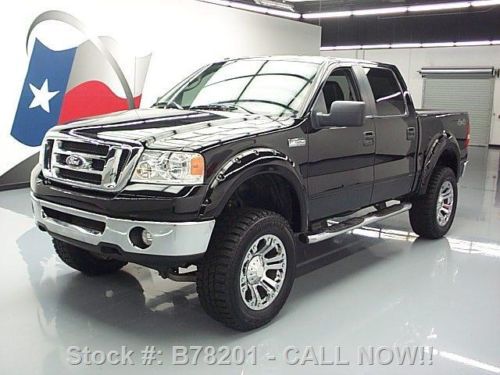 2008 ford f-150 supercrew 4x4 lifted leather 20&#039;s 54k texas direct auto
