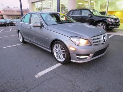 Factory certified! 2012 mercedes-benz c250 sport sedan glass sunroof/premium 1
