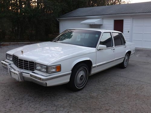 1993 cadillac deville **white with gold emblems**