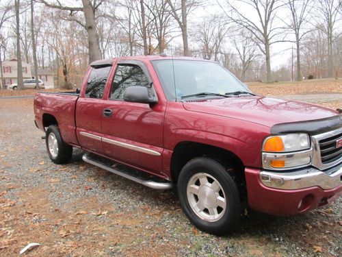 2004 gmc sierra 1500 z71 slt ~ burgundy ~ leather ~ loaded