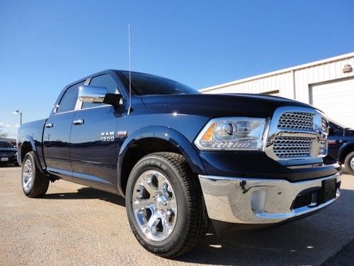 New 2013 dodge ram 1500 laramie crew cab 4x4 4wd leather chrome save l@@k