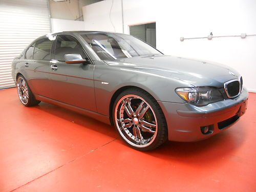 2007 bmw 750li heated cooled seats, nav. books 22" wheels ------no reserve------