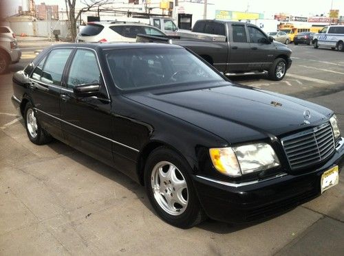 1998 mercedes s600, black sedan in exellent condition