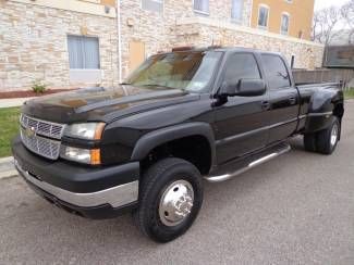 2005 silverado 3500 dually 4x4 lt crew cab duramax turbo diesel allison bose