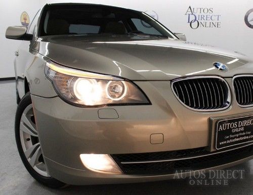 We finance 2009 bmw 528i xdrive awd 56k clean carfax mroof wrrnty cd htdsts lthr