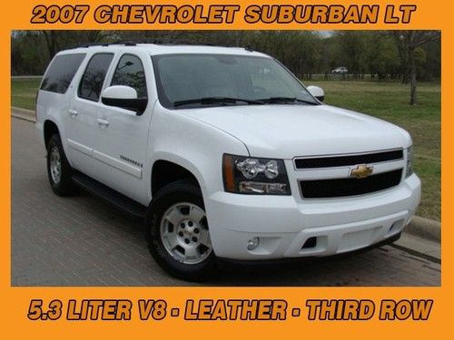 2007 chevrolet suburban lt loaded power leather heated seats power sunroof  dvd