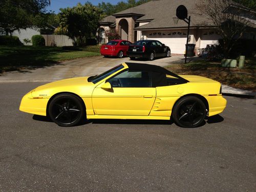 1986 pontiac fiero convertible 3.8l engine - leather - digital dash