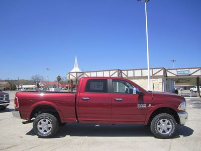 Brand new sleek red 2013 ram 2500 laramie turbo diesel 4x4 pick up truck