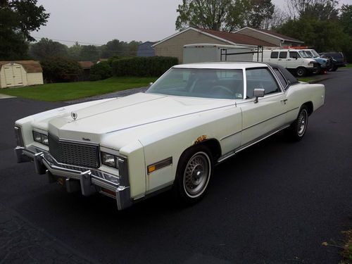 1976 cadillac eldorado 500 engine runs and drives antique tag