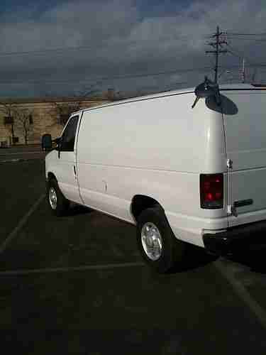 2008 FORD E-250 ECONOLINE CARGO VAN PARTITION STEEL BINS 51K! VERY LIGHT FLOOD, US $7,200.00, image 2