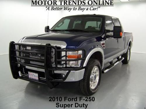 Lariat fx4 4x4 rearcam diesel leather htd seats crewcab 2010 ford f-250 f350 24k