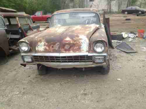 1956 chevrolet chevy bel air 2 door solid body well worth restoring 2 dr car, US $3,600.00, image 6