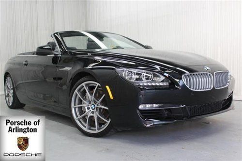 2012 bmw 650i turbo convertible one owner low miles navigation back up camera
