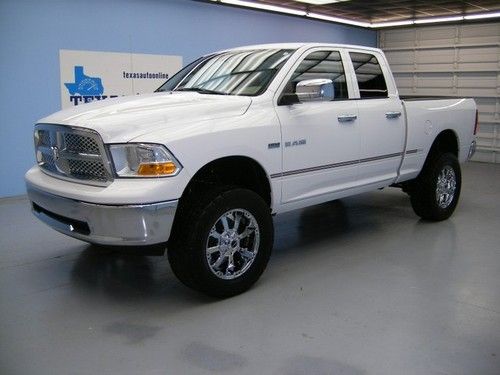 We finance!!!  2010 dodge ram 1500 slt hemi 4x4 auto lift crew cab 20 rims 1 own