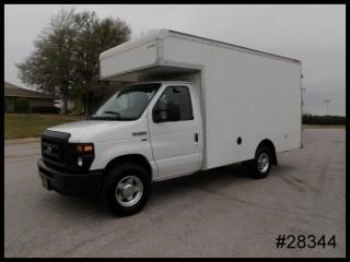 Econoline e350 12' supreme corp cube work van w/ bulkhead - we finance!