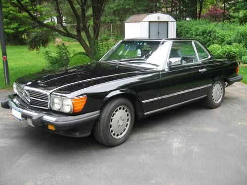 1986 mercedes 560sl convertible with hardtop - good condition