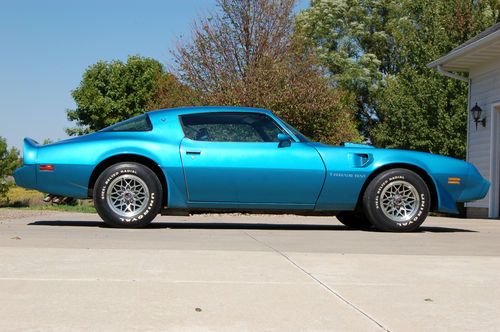 1979 trans am, 15,000mi survivor, rare atlantis blue with black color combo