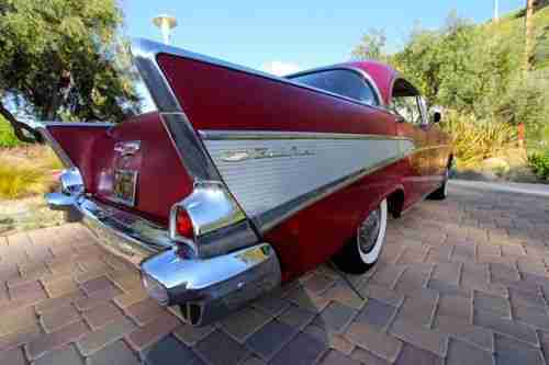 1957 Chevrolet Bel Air Hard top NO post Life long California car $12,900, image 4
