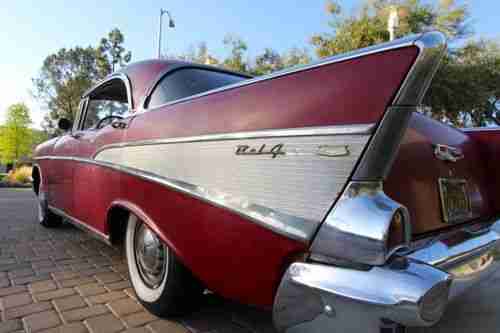 1957 Chevrolet Bel Air Hard top NO post Life long California car $12,900, image 6