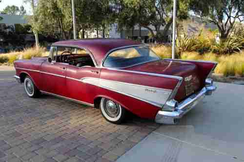1957 Chevrolet Bel Air Hard top NO post Life long California car $12,900, image 7