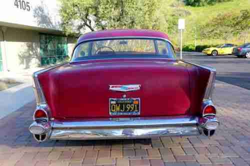 1957 Chevrolet Bel Air Hard top NO post Life long California car $12,900, image 19