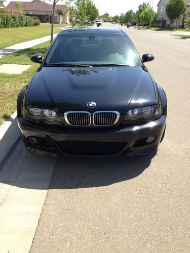2003 bmw m3 smg coupe 62,000 miles jet black/black premium &amp; cold weather pkg