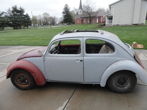 1963 rag top sun roof volkswagen beetle