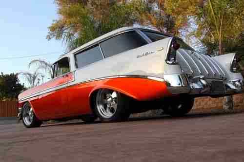 1956 Chevrolet Bel Air Nomad Beautiful 100% Rust free California Show car, image 5