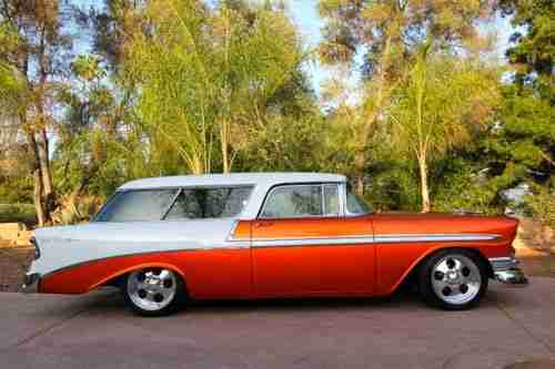 1956 Chevrolet Bel Air Nomad Beautiful 100% Rust free California Show car, image 7