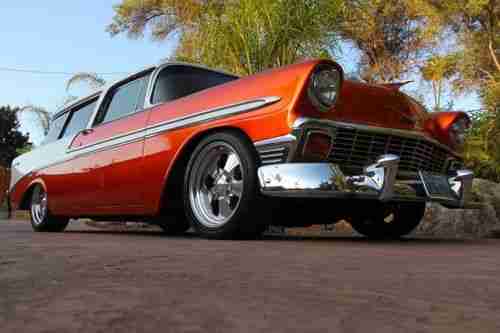1956 Chevrolet Bel Air Nomad Beautiful 100% Rust free California Show car, image 11