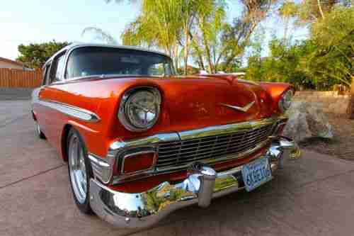 1956 Chevrolet Bel Air Nomad Beautiful 100% Rust free California Show car, image 12