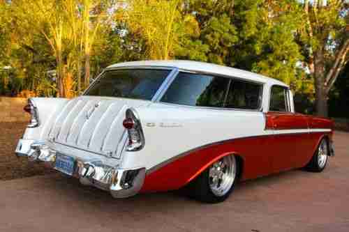 1956 Chevrolet Bel Air Nomad Beautiful 100% Rust free California Show car, image 15