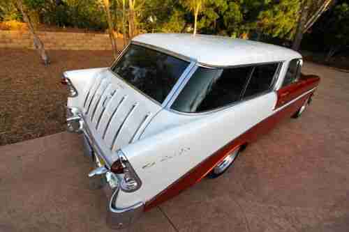 1956 Chevrolet Bel Air Nomad Beautiful 100% Rust free California Show car, image 17