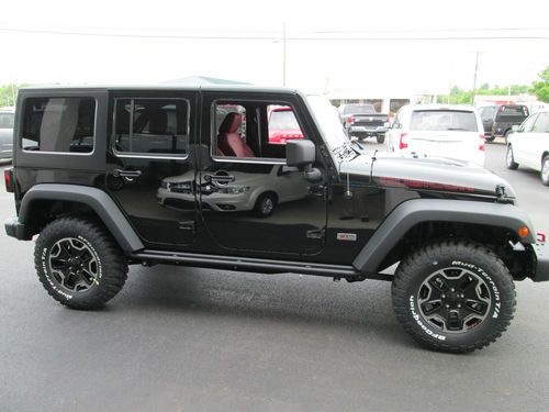 2013 jeep wrangler unlimited rubicon 10th anniversary 4-door 3.6l black new