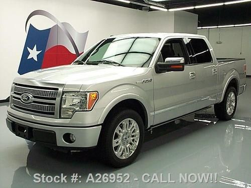 2010 ford f-150 platinum crew sunroof nav rear cam 20's texas direct auto