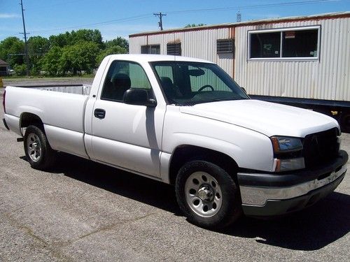 2005 chevrolet silverado 1500 automatic white standard cab best offer work truck