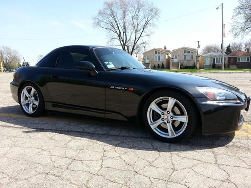 2008 honda s2000 black exterior / black interior hardtop 49k miles clean title