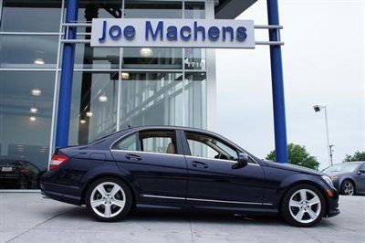 Factory certified 2010 mercedes-benz c-class c300 capri blue 4matic