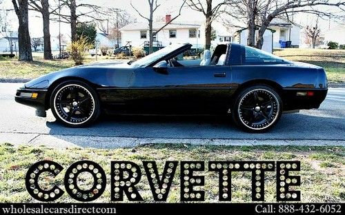 1994 chevrolet corvette custome wheels targa top dual exhaust carfax certified