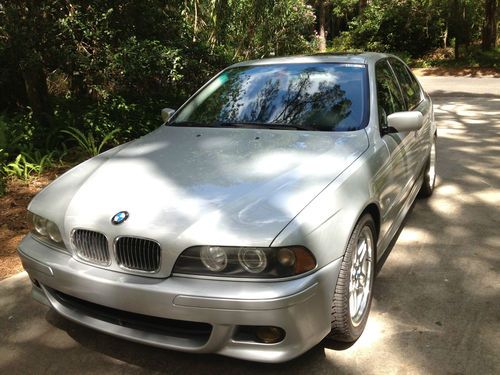 Silver, black leather interior, 540i, 6 speed, 105k miles, for sale by owner