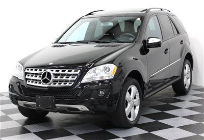 Black on black 09 ml350 4matic awd suv harman-kardon audio heated seats moonroof