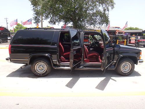 1995 CHEVROLET SUBURBAN CLEAN FL SUV DIESEL RUNS GREAT THIRD ROW SEAT MAKE OFFER, image 2
