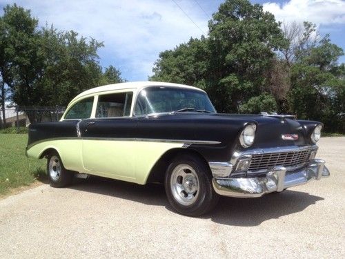 1956 chevrolet two door post retro hot rod vortec engine 4 speed video texas car