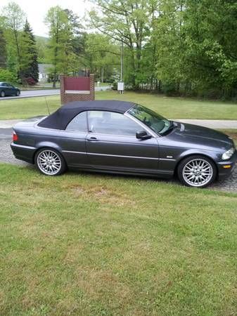 Beautiful grey 2003 bmw 330 ci convertible