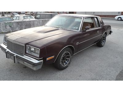 1980 buick 3.8 turbo regal sport coupe with sport suspension package, gn wheels!