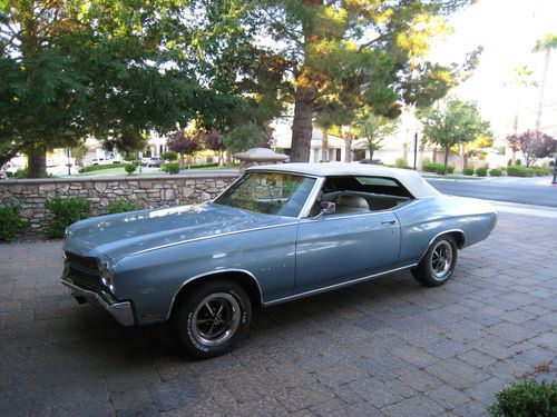 1970 CHEVROLET CHEVY CHEVELLE CONVERTIBLE One Owner, US $34,990.00, image 2