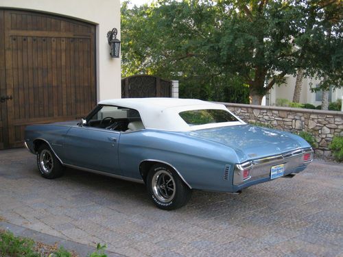1970 CHEVROLET CHEVY CHEVELLE CONVERTIBLE One Owner, US $34,990.00, image 3