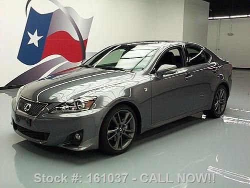 2012 lexus is250 f sport auto sunroof nav rear cam 17k! texas direct auto